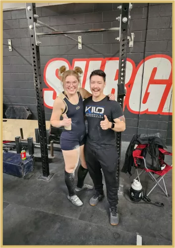 Strength Coach Shawn & Athlete